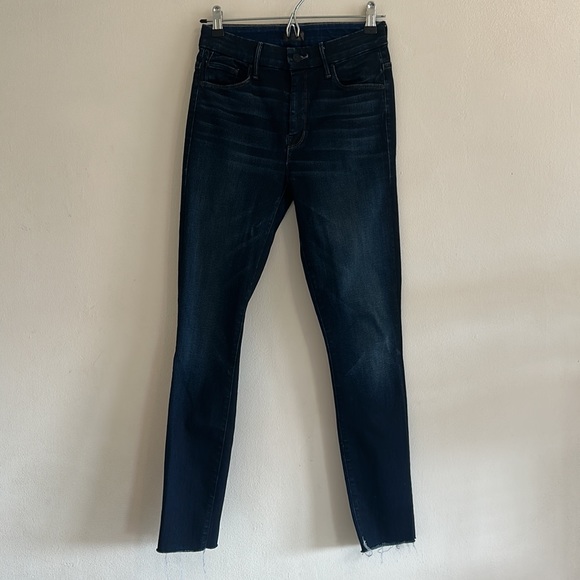 MOTHER Hight Waist Looker Ankle Fray in Night Owl - Skinny - Size 25 - Picture 9 of 17